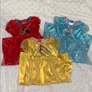 Bundle of 3 Disney princess night gowns